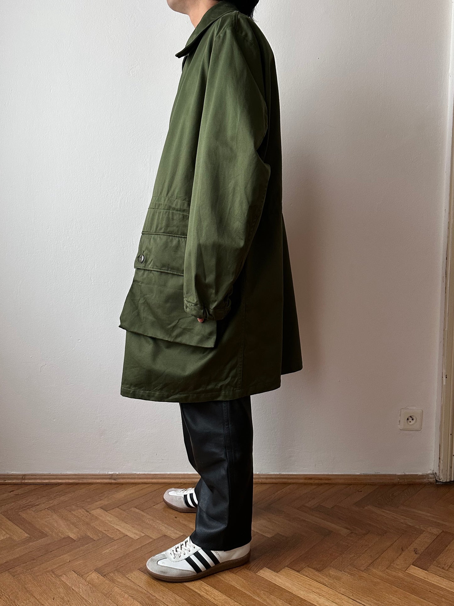 Swedish army M59 field coat with boa liner