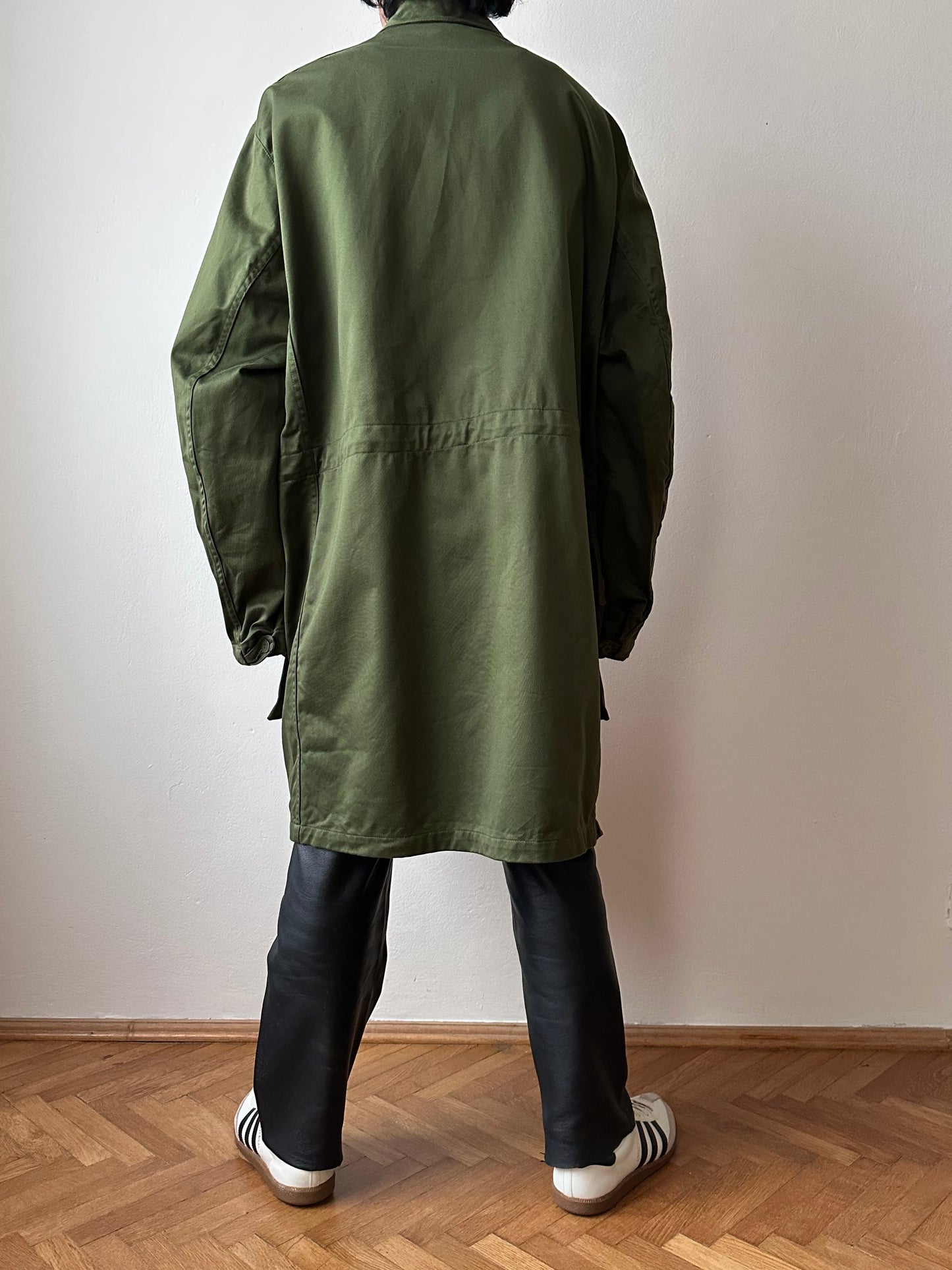 Swedish army M59 field coat with boa liner