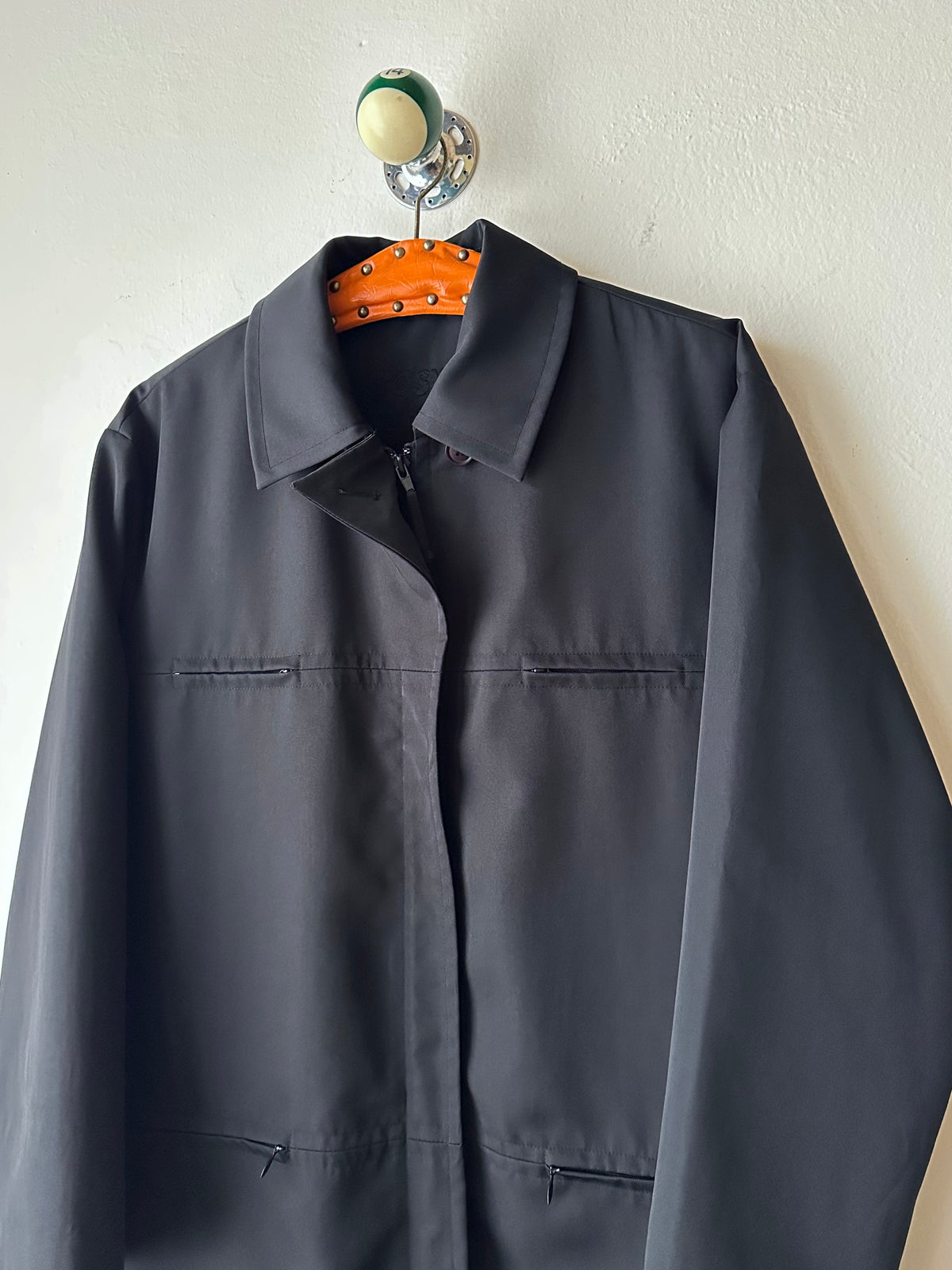 Early 00s Black poly jacket