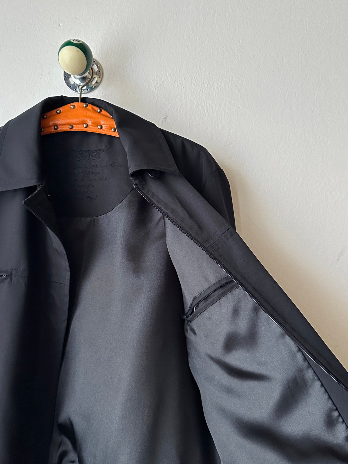 Early 00s Black poly jacket