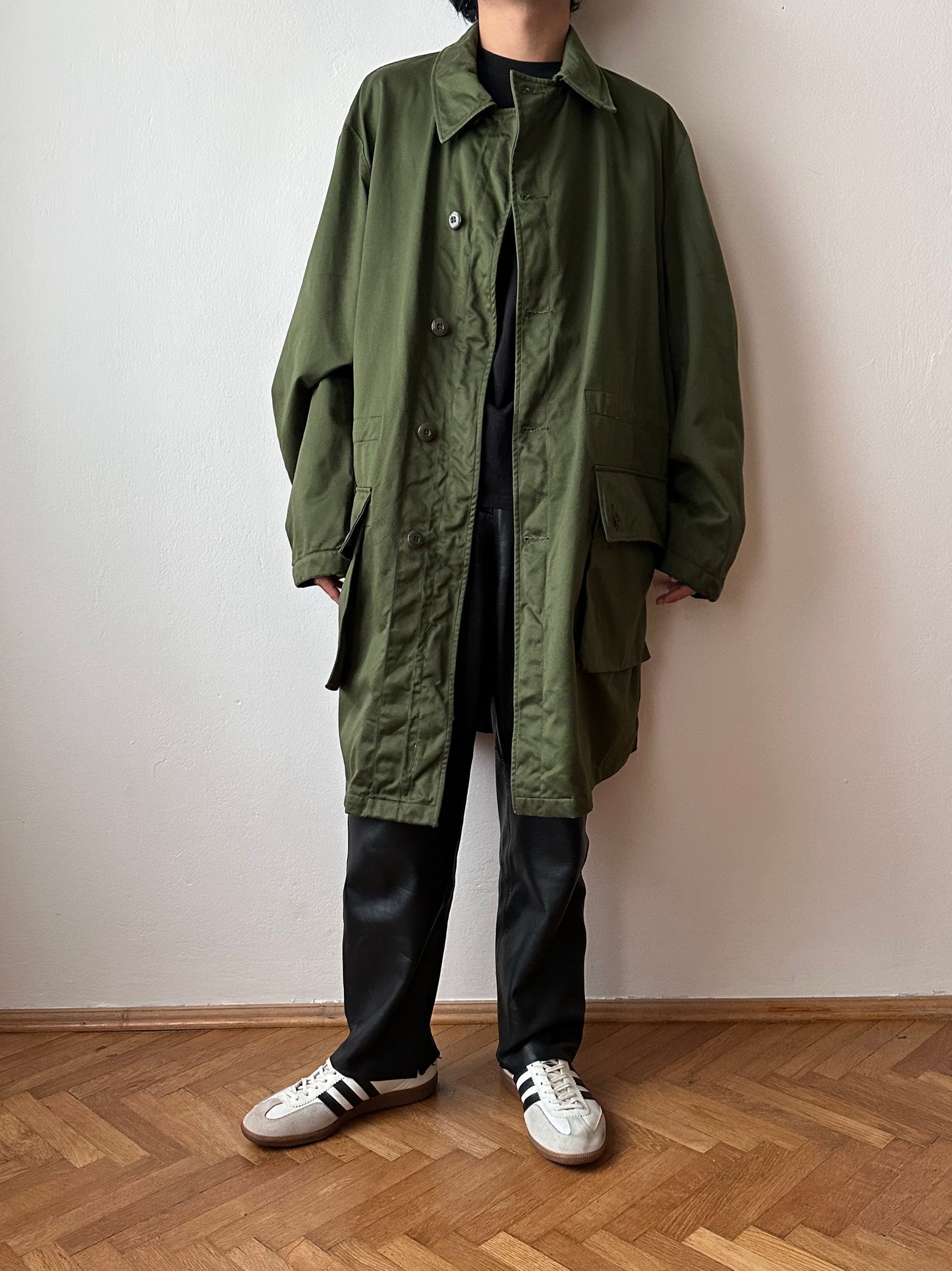 Swedish army M59 field coat with boa liner