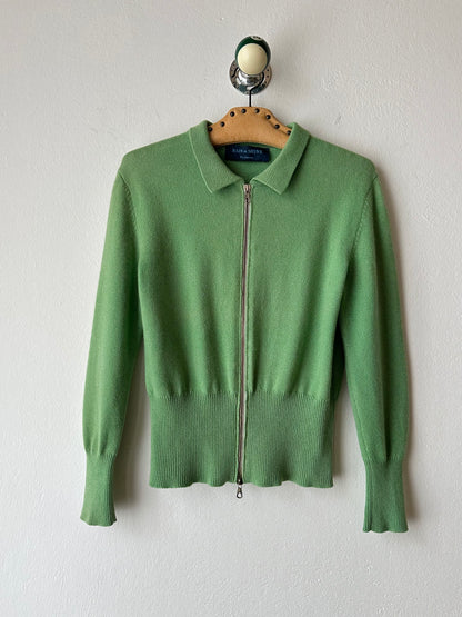 Pure cashmere knit in Jade-ite