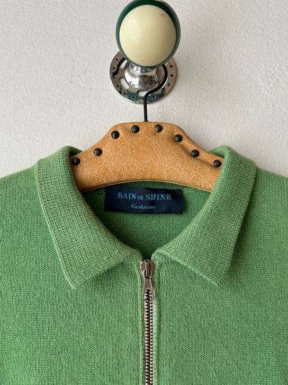 Pure cashmere knit in Jade-ite