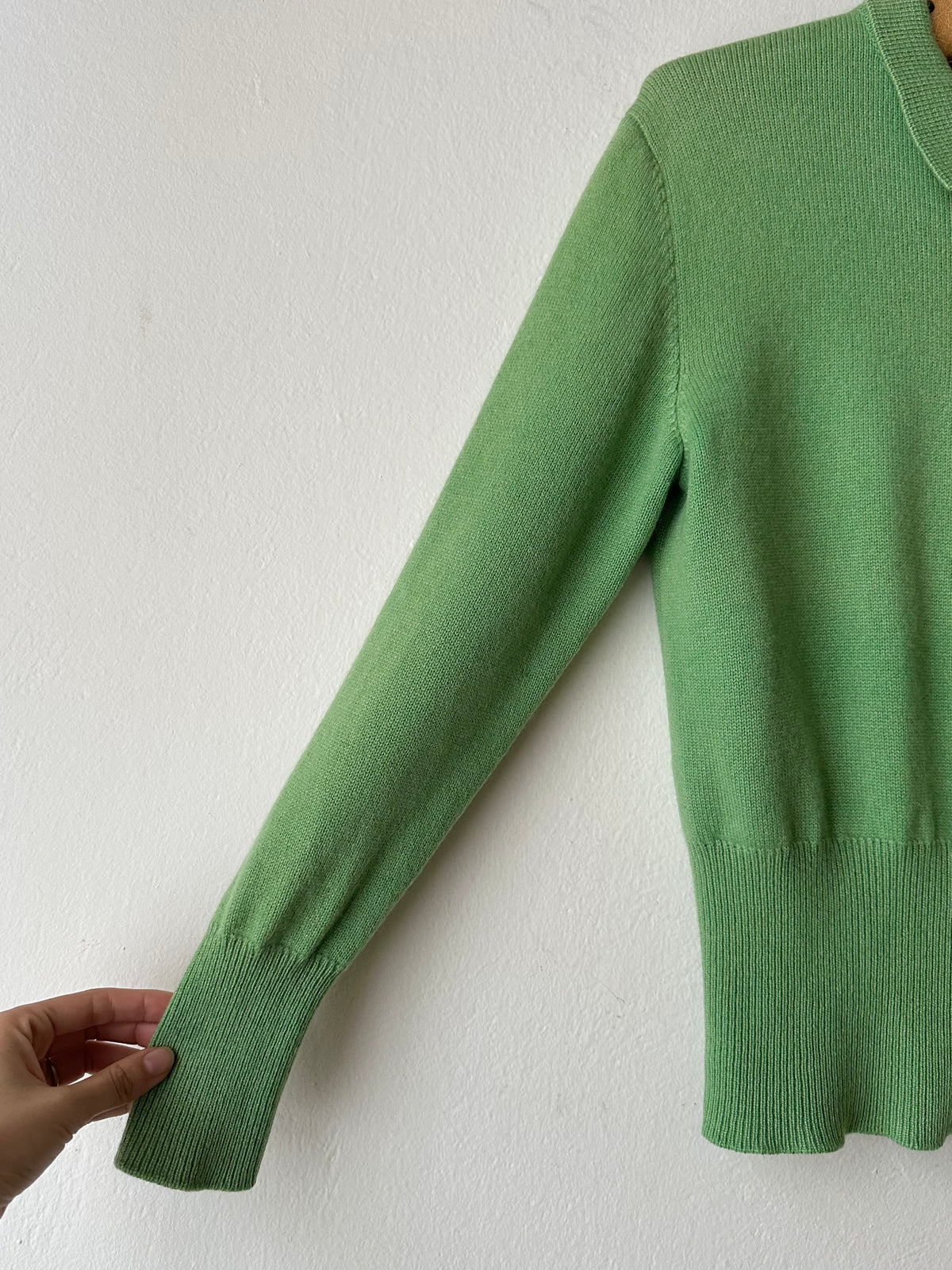 Pure cashmere knit in Jade-ite