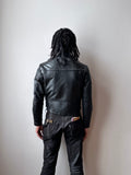 1970's 70's Riders Jacket Biker Jacket Punk rock Vintage Leather jacket Toto Praha Vintage store Vintage clothing Prague Black 70年代 ヴィンテージ ライダース ジャケット 古着 古着屋 ラモーンズ Denmark ユーロ 古着 ヨーロッパ古着 Ewald 