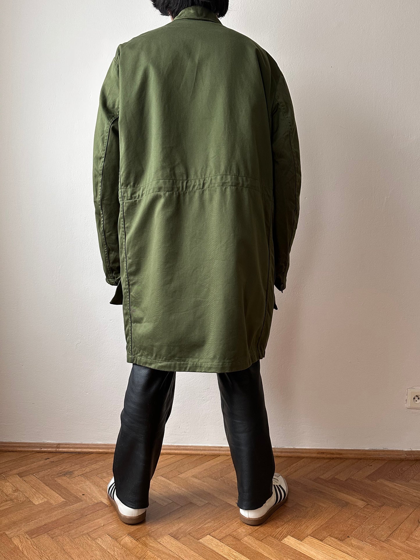 Swedish army M59 field coat with boa liner
