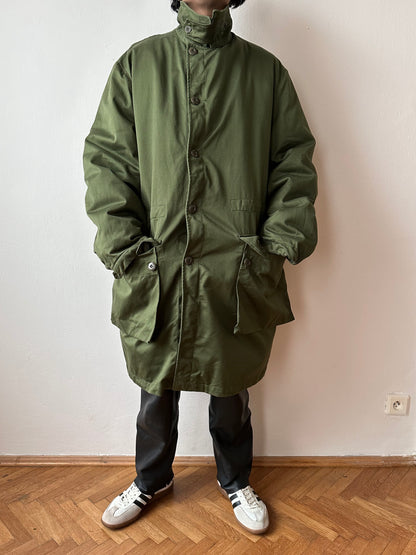 Swedish army M59 field coat with boa liner