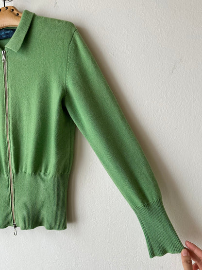Pure cashmere knit in Jade-ite