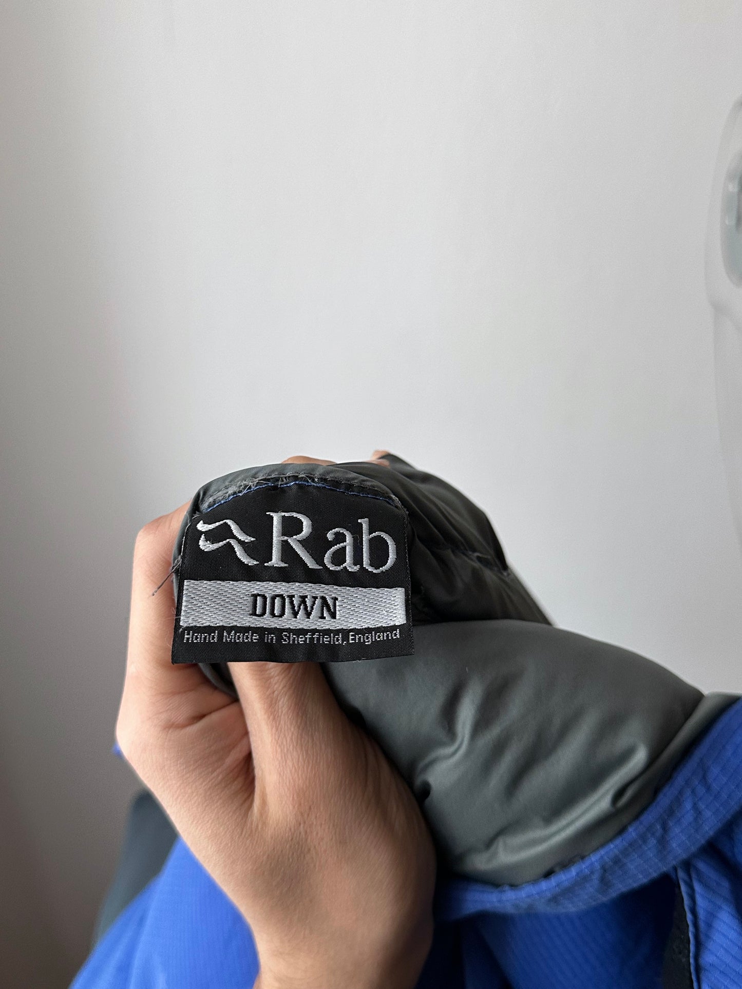 Rab down smock, Blue