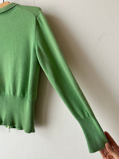 Pure cashmere knit in Jade-ite