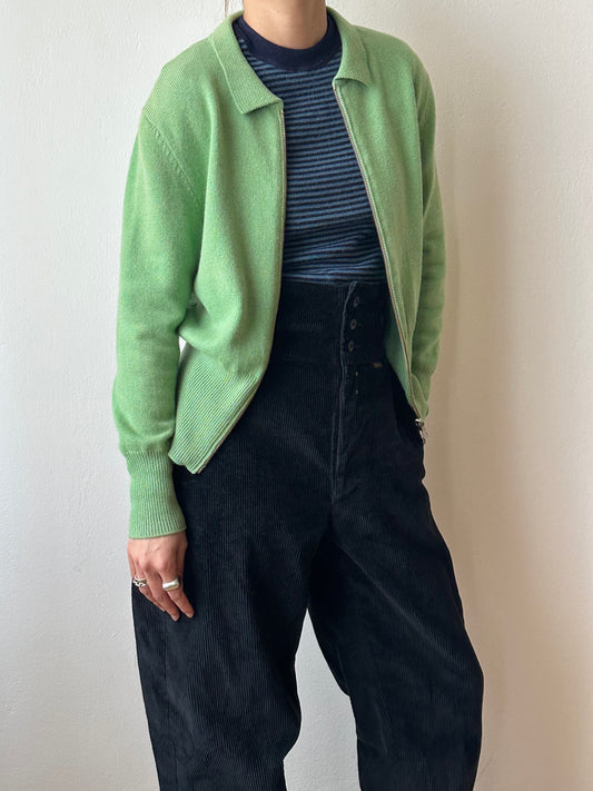 Pure cashmere knit in Jade-ite