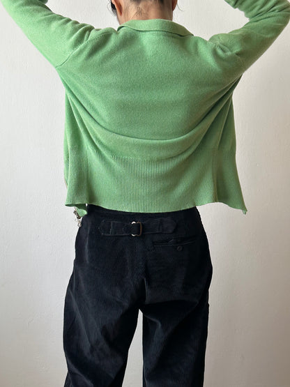 Pure cashmere knit in Jade-ite