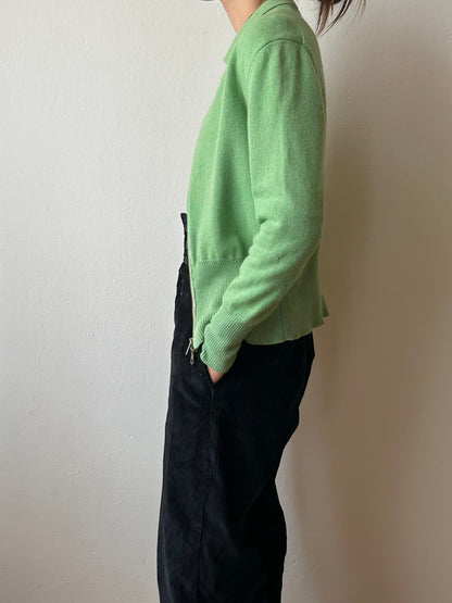 Pure cashmere knit in Jade-ite