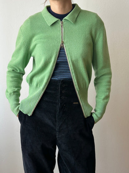 Pure cashmere knit in Jade-ite