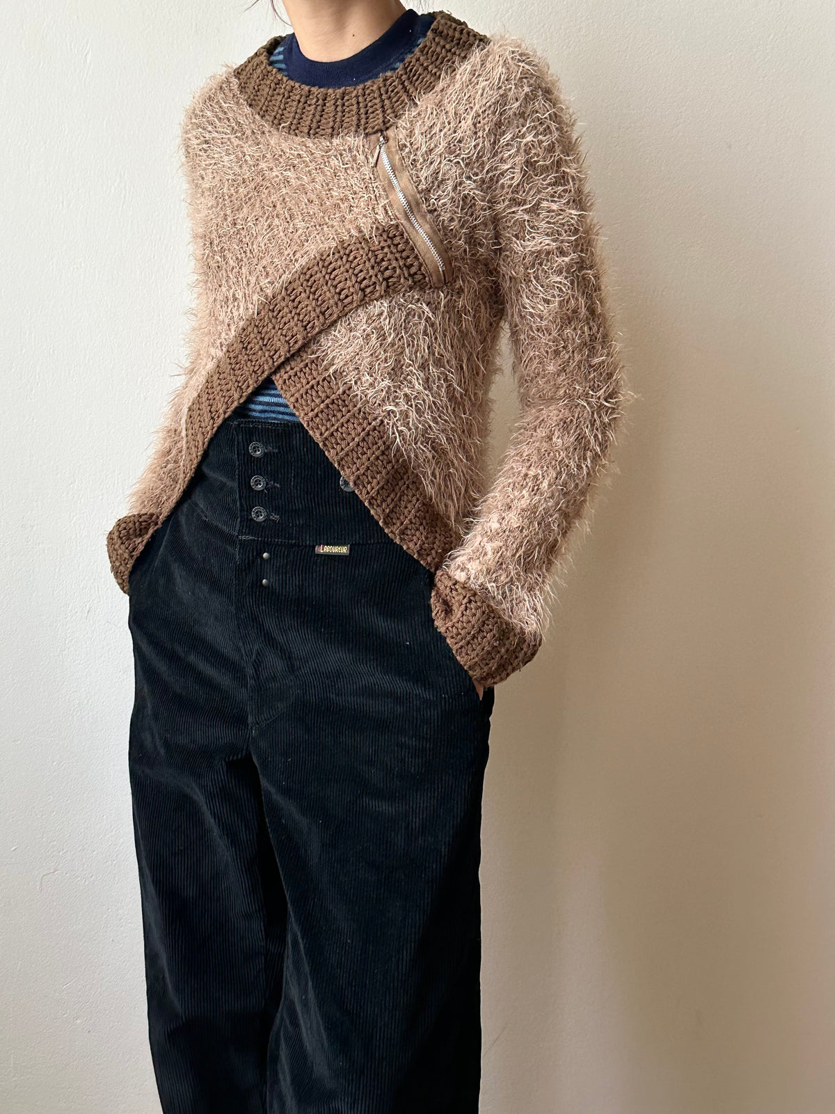 French shaggy moca brown