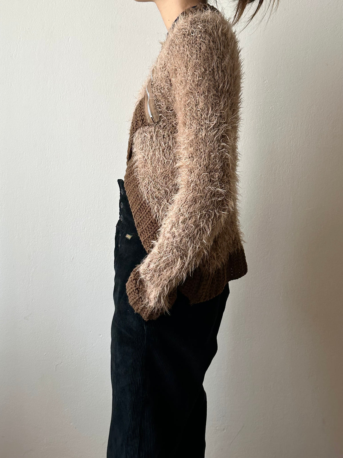 French shaggy moca brown