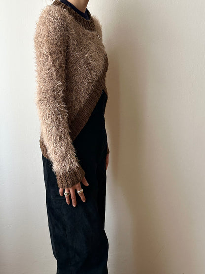 French shaggy moca brown