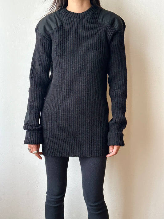 90s British wool command sweater