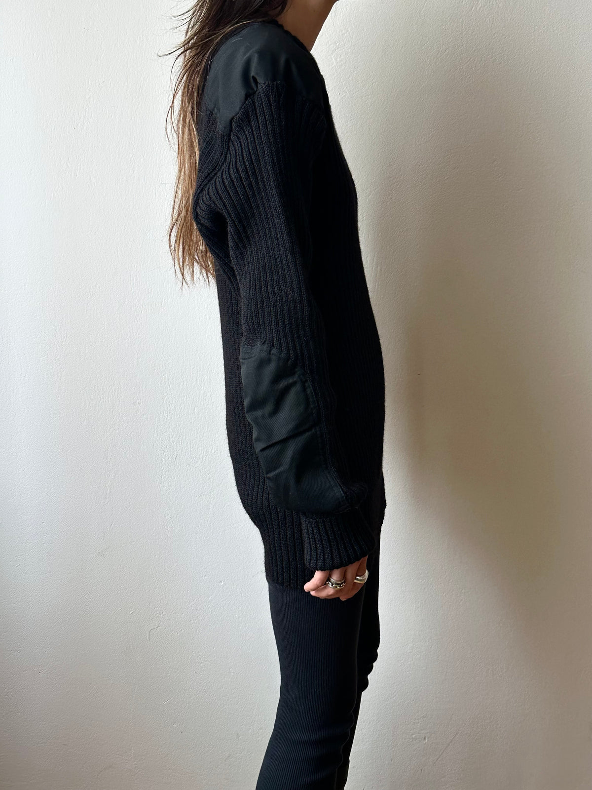 90s British wool command sweater