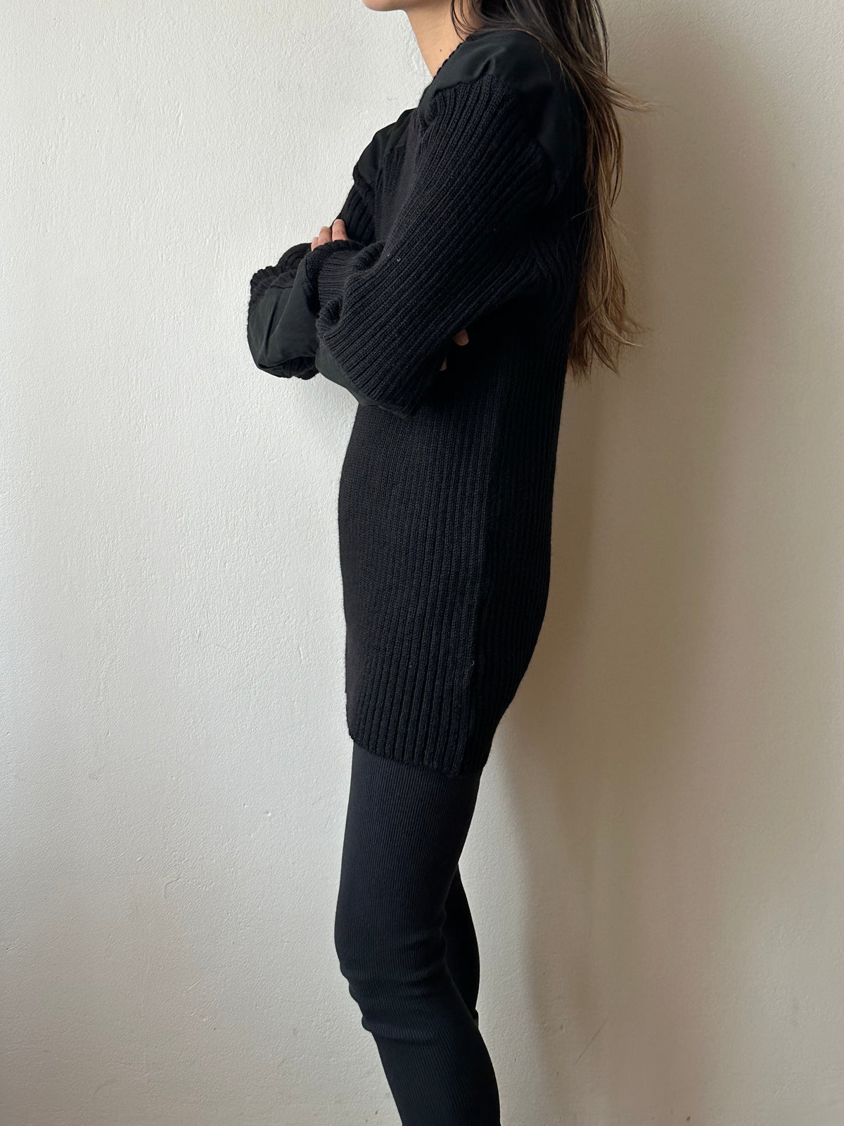 90s British wool command sweater
