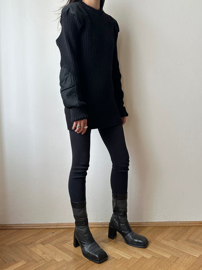 90s British wool command sweater