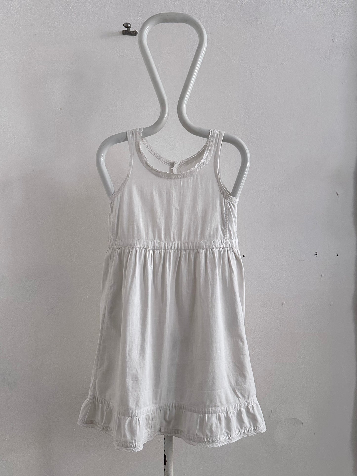 French antique linen dress