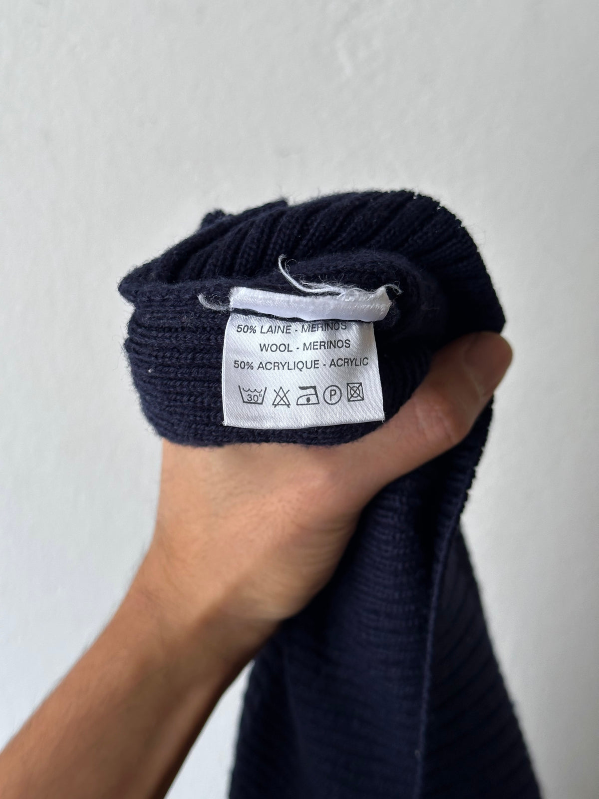 Navy Wool/Acryl Jumper