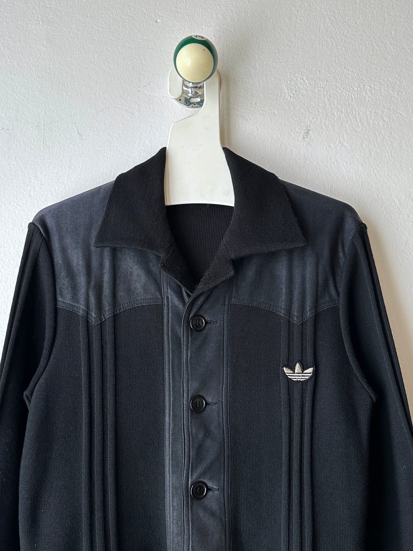 1970s black Adidas track jacket