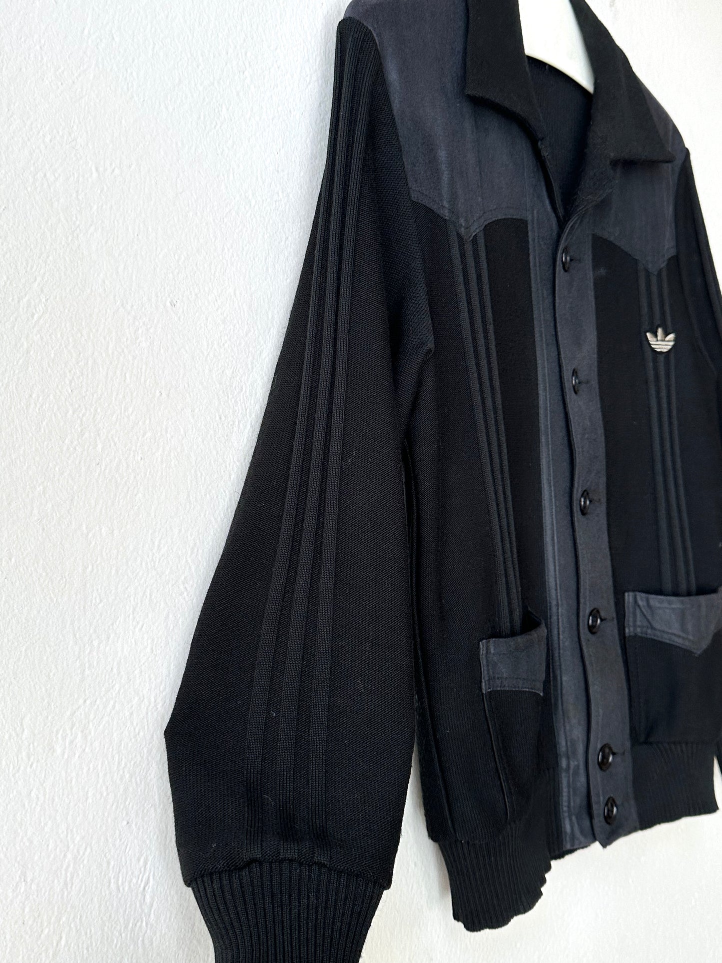 1970s black Adidas track jacket