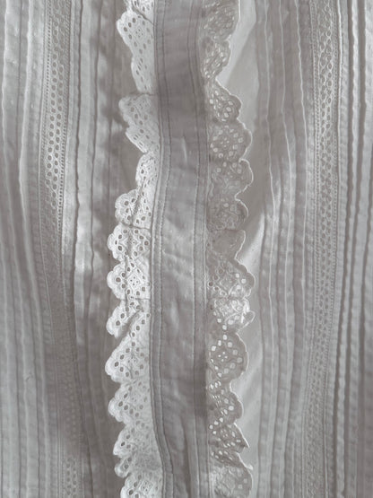 1900s German antique scallops blouse