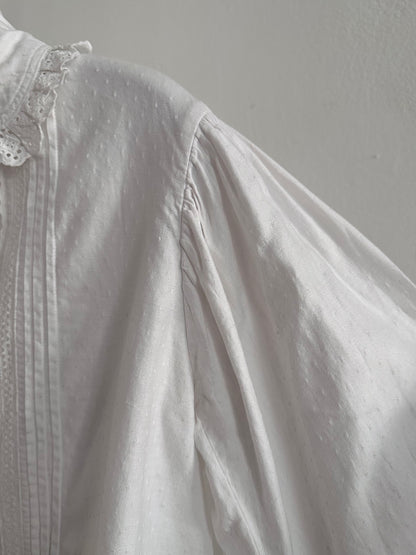 1900s German antique scallops blouse