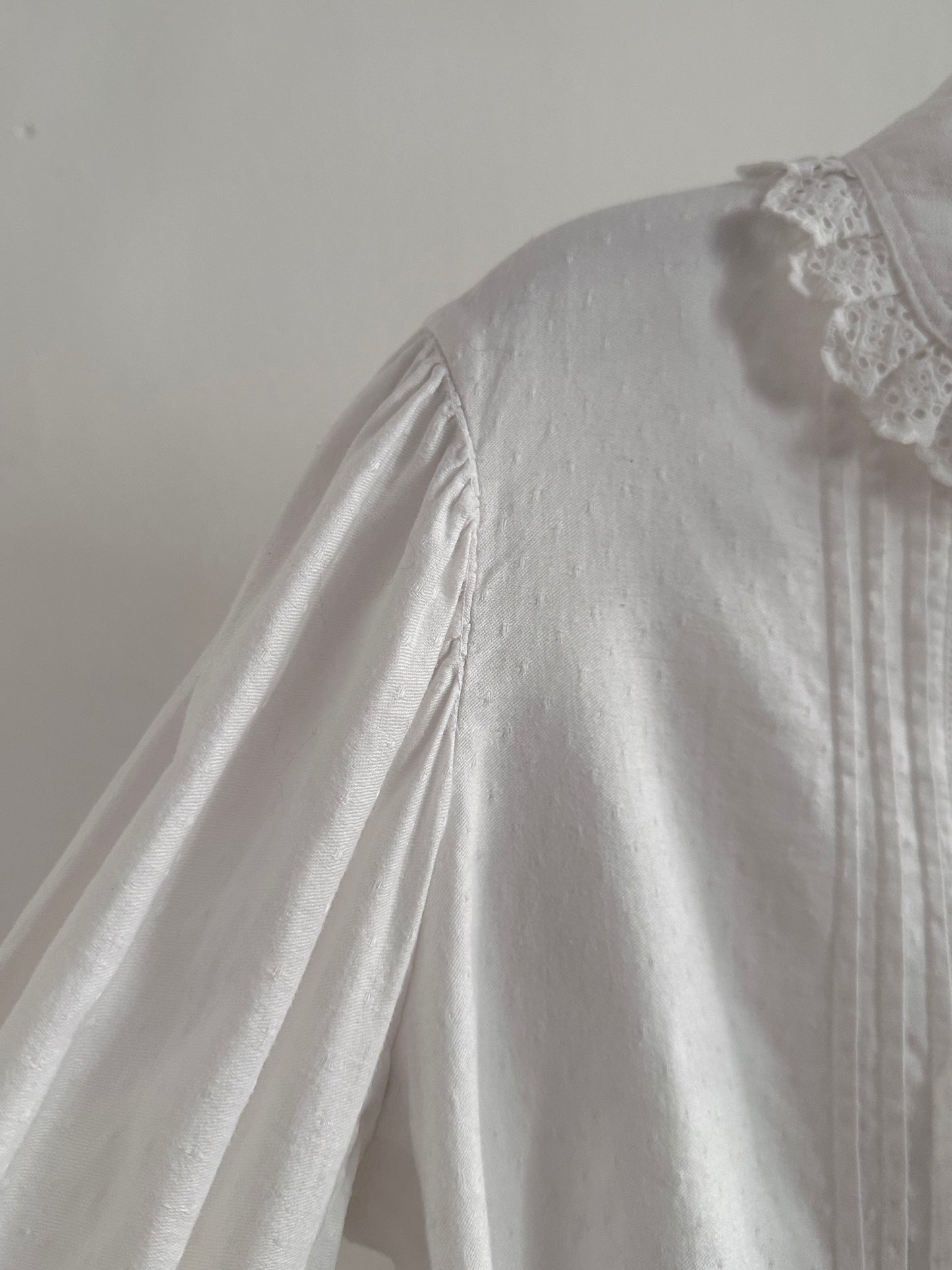 1900s German antique scallops blouse