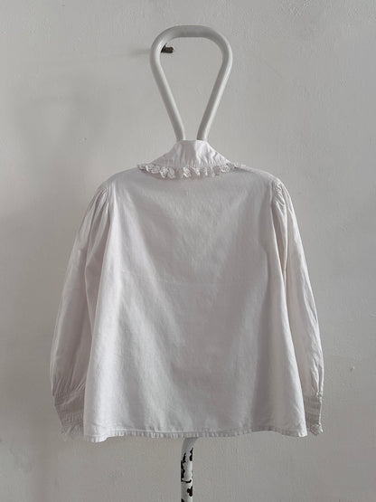 1900s German antique scallops blouse