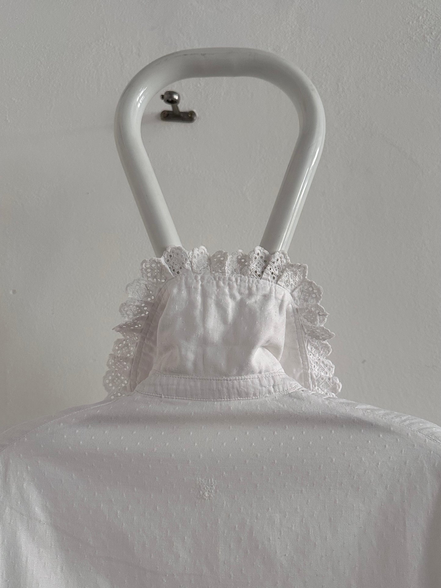 1900s German antique scallops blouse