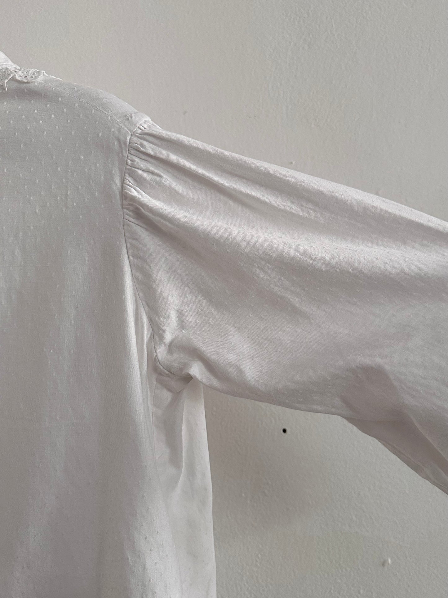 1900s German antique scallops blouse