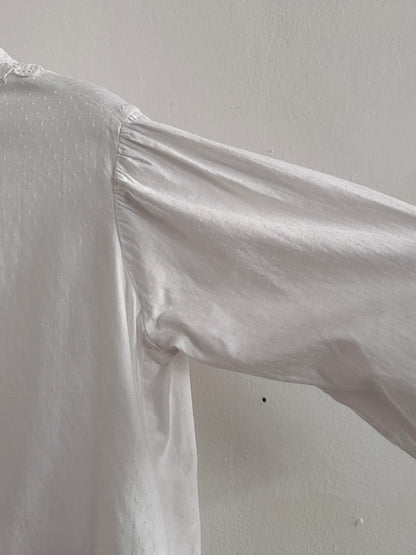 1900s German antique scallops blouse