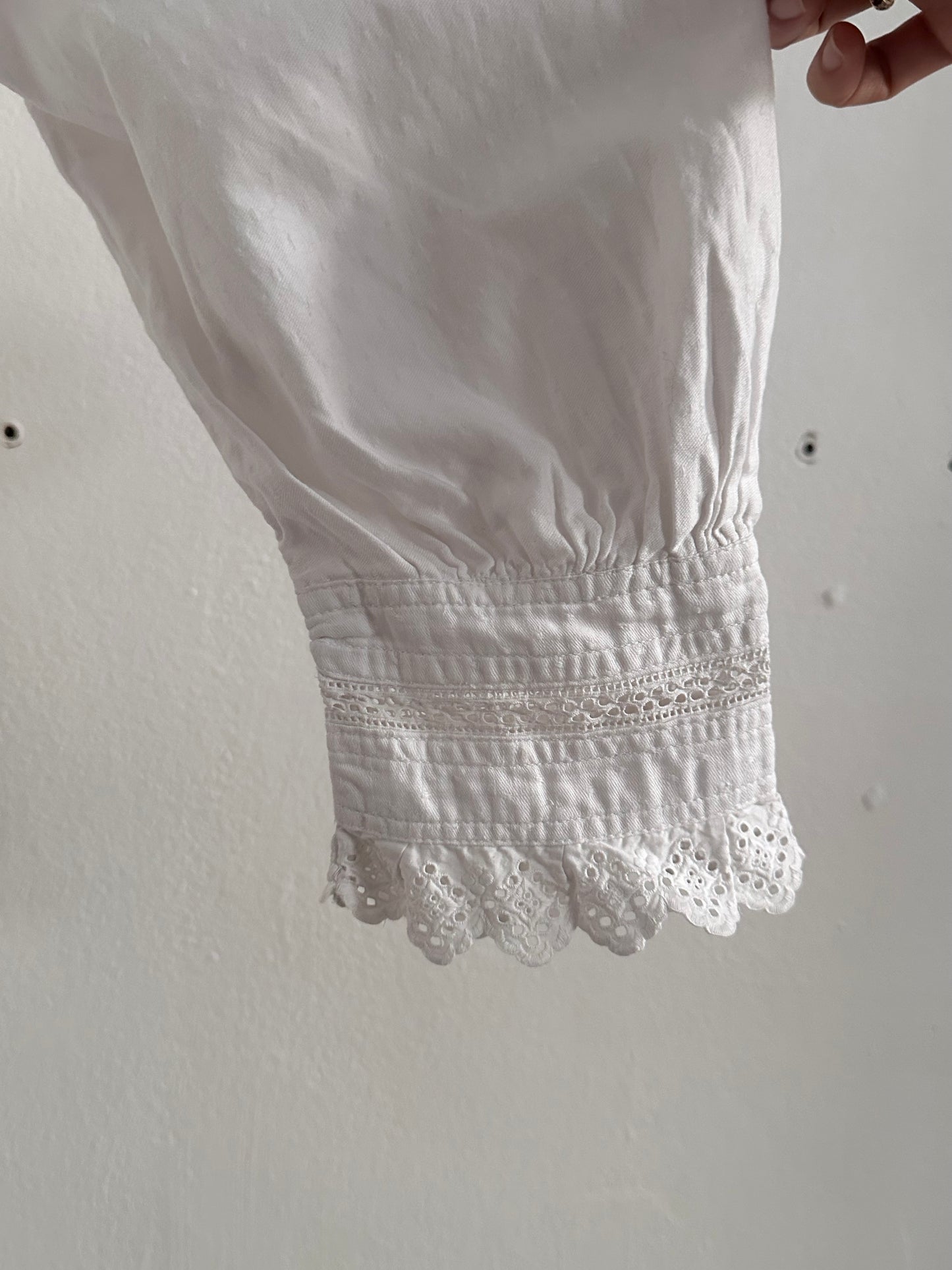 1900s German antique scallops blouse