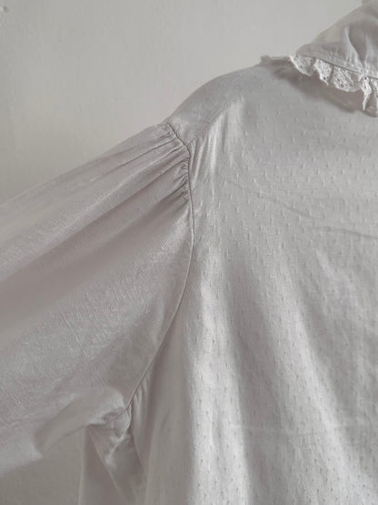 1900s German antique scallops blouse