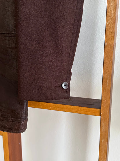 Unknown leather and wool tailored jacket pre 1960s