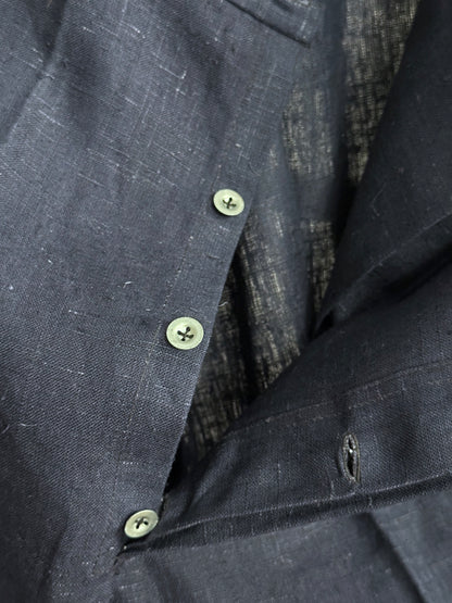 1920s Belgian indigo linen work trousers