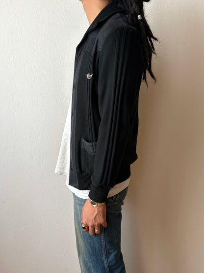 1970s black Adidas track jacket