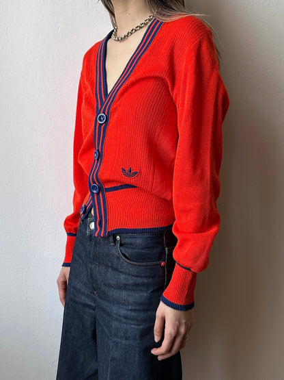 Adidas 1980's Made in W-Germany Vintage TOTO Praha Vintage clothing store cardigan アディダス プラハ 古着屋 ヴィンテージ 西ドイツ製 ユーロ古着 ヨーロッパ古着