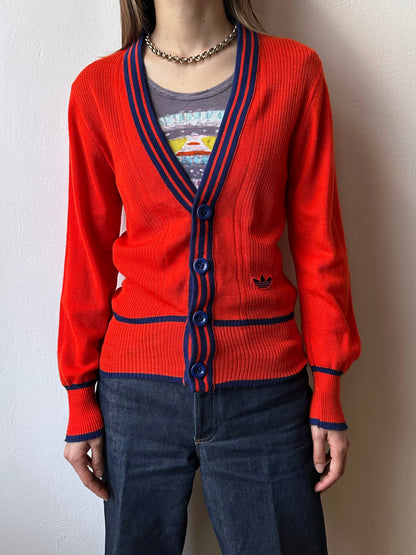 Adidas 1980's Made in W-Germany Vintage TOTO Praha Vintage clothing store cardigan アディダス プラハ 古着屋 ヴィンテージ 西ドイツ製 ユーロ古着 ヨーロッパ古着