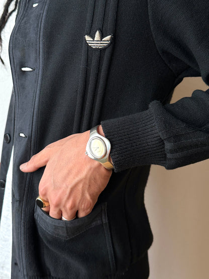 1970s black Adidas track jacket