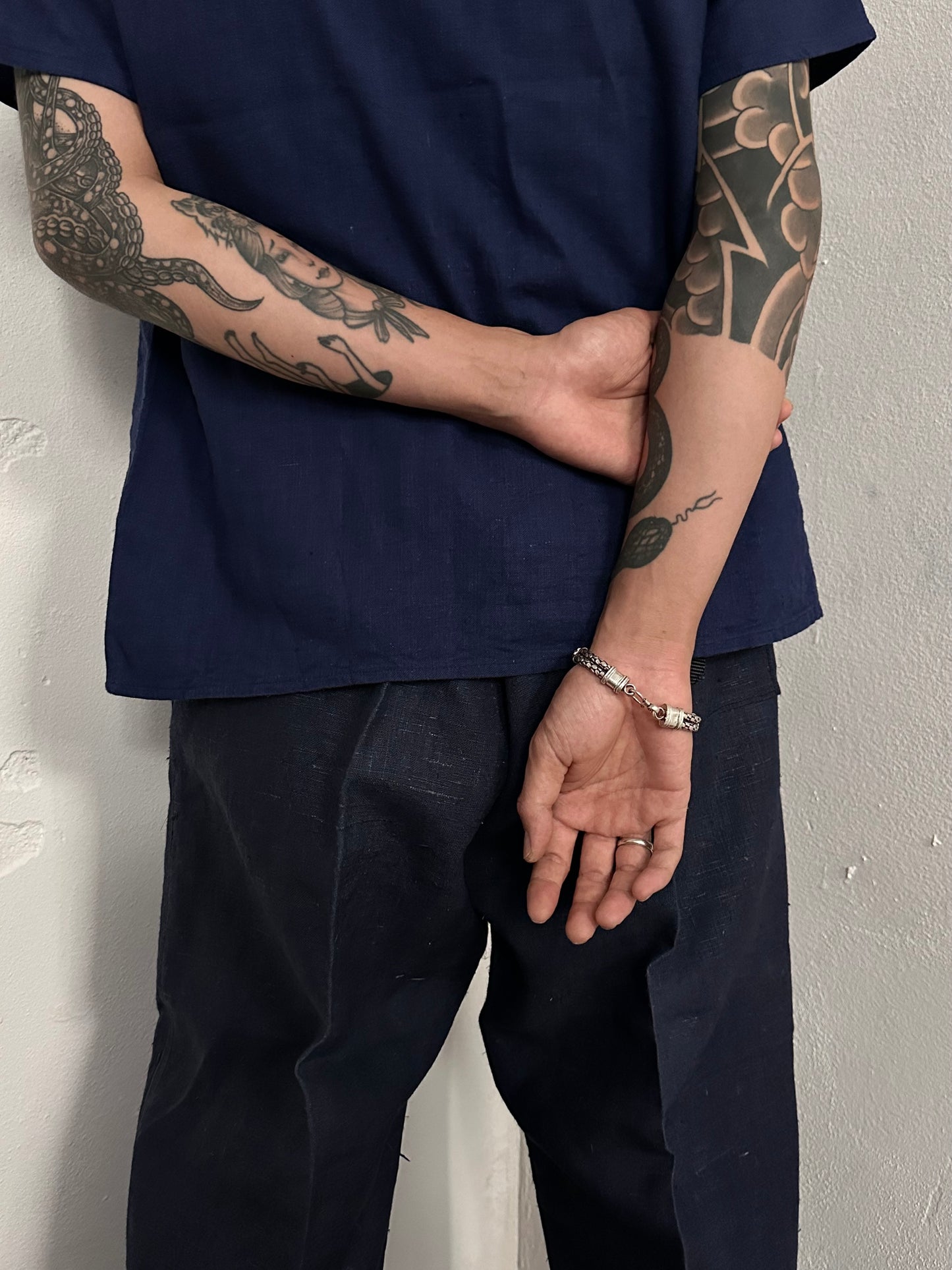 925 double serpent craft bracelet