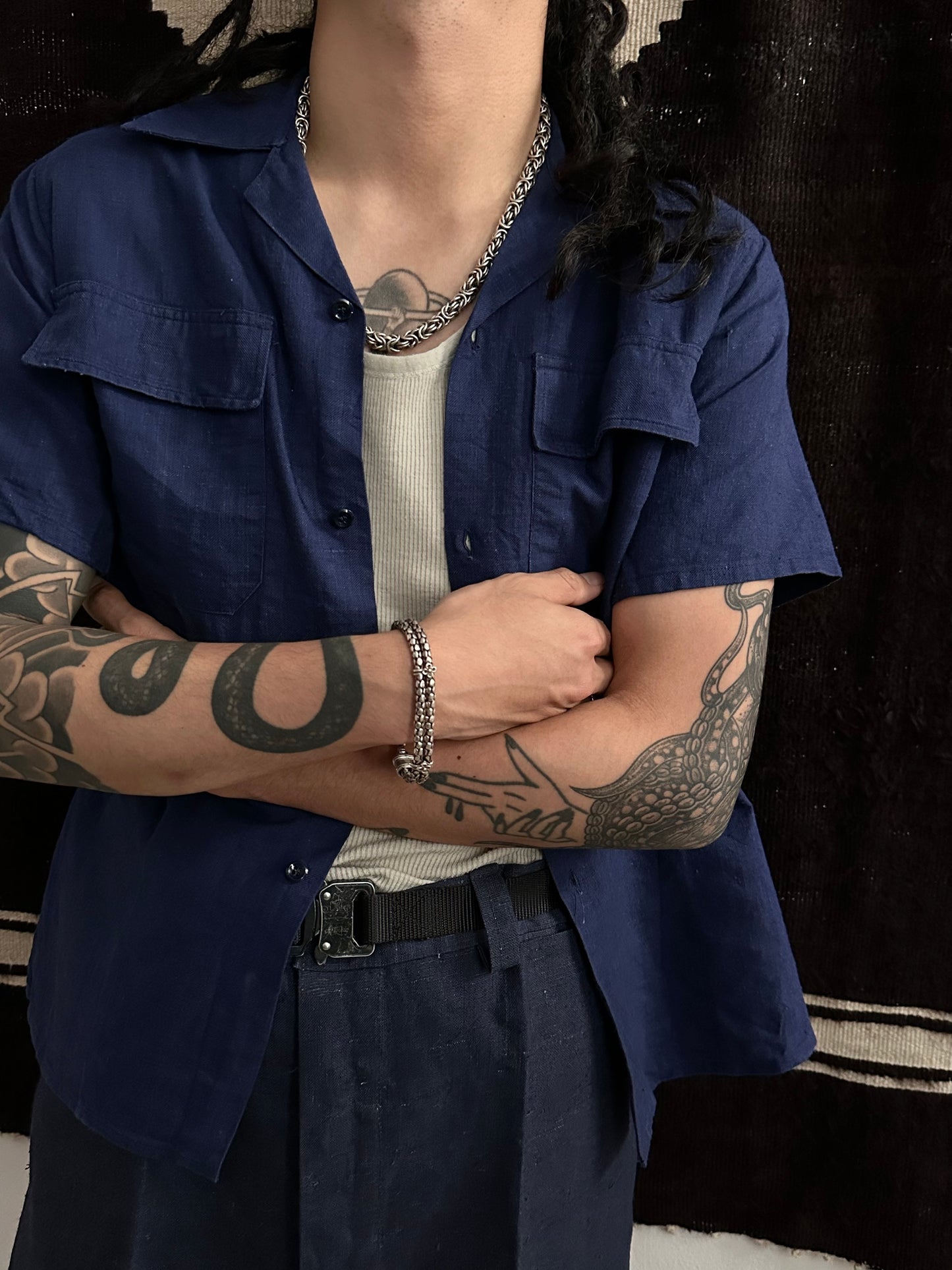 925 double serpent craft bracelet