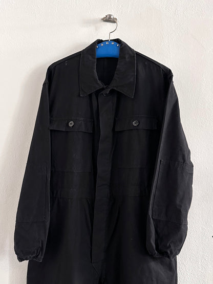 Vintage East German military black jumpsuit