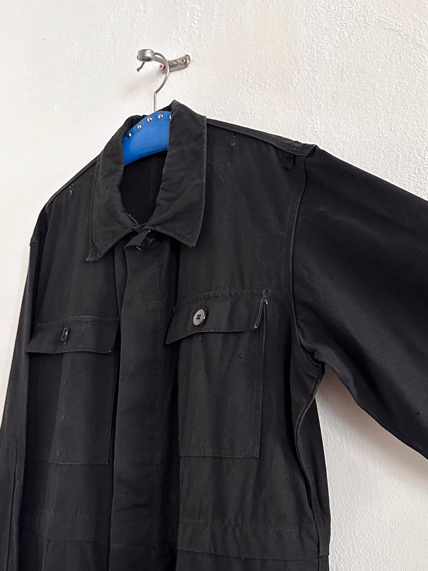 Vintage East German military black jumpsuit