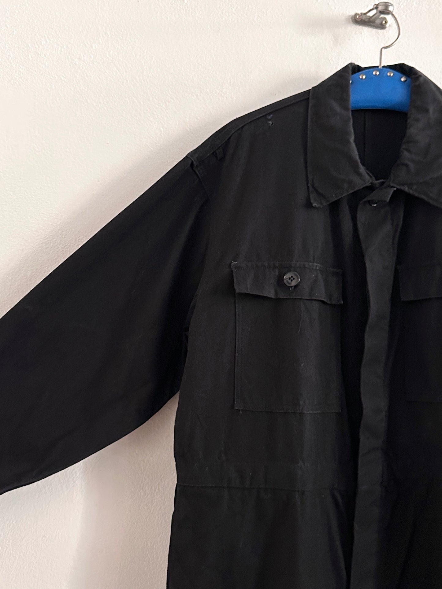 Vintage East German military black jumpsuit