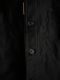 40s-50s French black moleskin vest, Dead stock